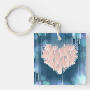 Never Mind This Heart Key Ring