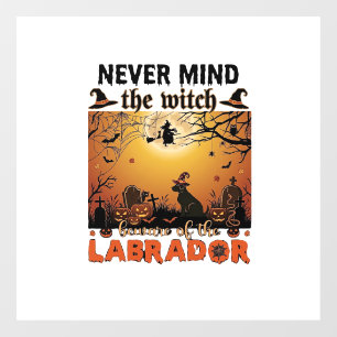 Never Mind Witch Beware Labrador Halloween Dog Pum
