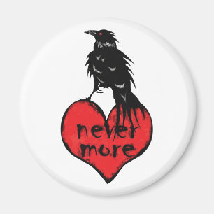 Never More Raven Magnet