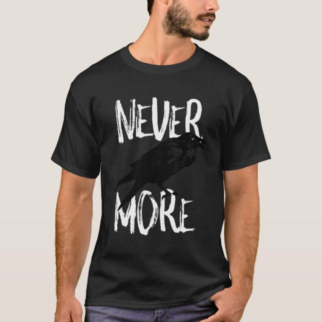 Never More Raven Poe Book T-Shirt (Front)