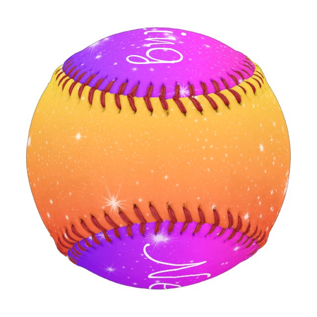 Never Stop Dreaming Colourful Stars Baseball (Front)