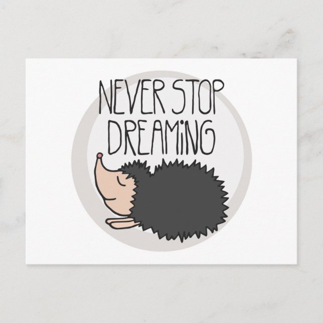 Never Stop Dreaming Postcard (Front)
