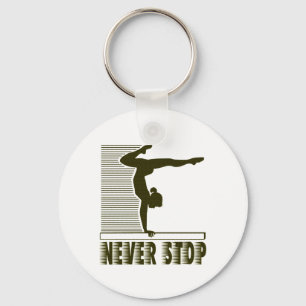 Never Stop: Gymnastics Key Ring