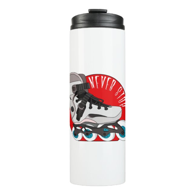 Never Stop Thermal Tumbler (Front)