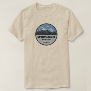 Never Summer Mountains Colorado Camping T-Shirt
