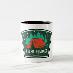 Never Summer Wilderness Colorado Camping Two-Tone Coffee Mug