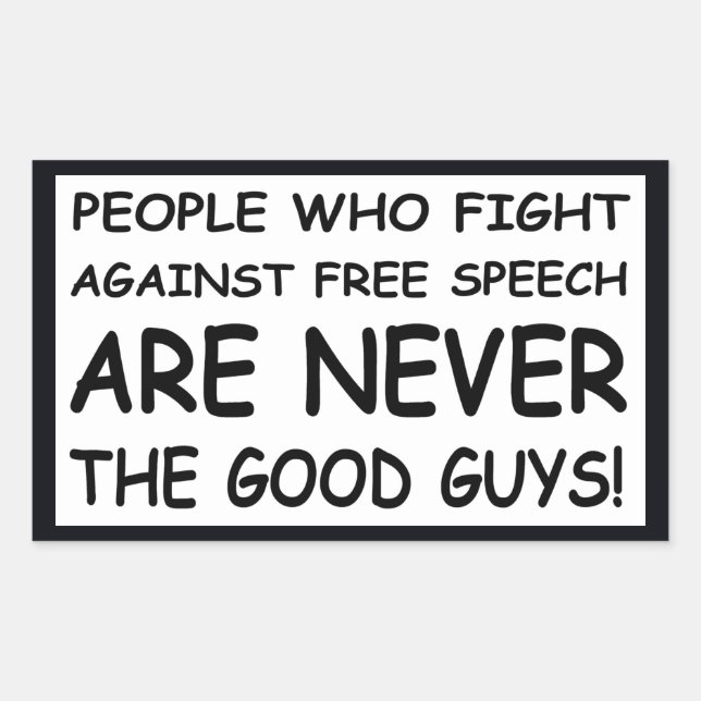 Never The Good Guys! Rectangular Sticker (Front)