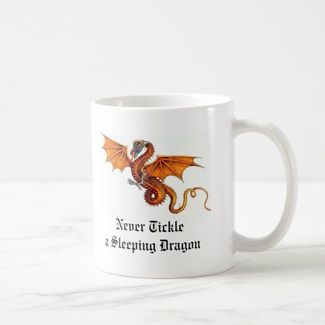 Never Tickle a Sleeping Dragon Mug (Right)