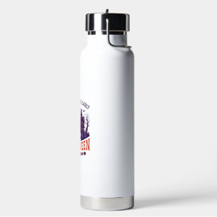 Never Too Early Halloween Grim Reaper Haunted Hous Water Bottle
