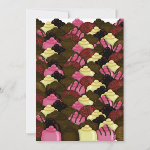 Never Too Much Chocolate Flat Thank You Card
