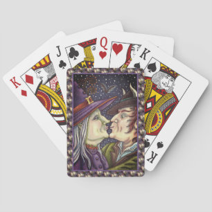 NEVER TOO OLD FOR ROMANCE, WITCH & WARLOCK IN LOVE PLAYING CARDS