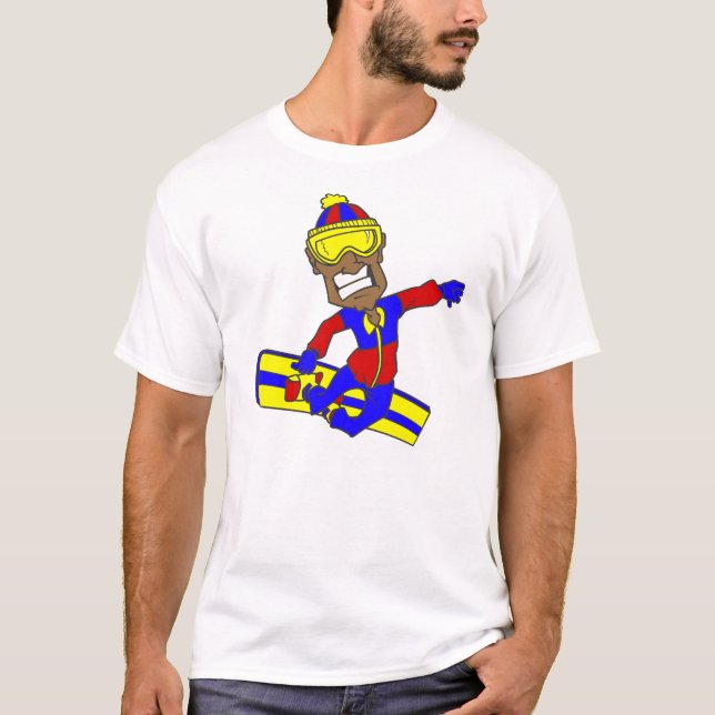 Never Too Old Snowboard Guy T-Shirt (Front)