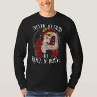 Never Too Old To Rock N´Roll BACKPRINT  Rockabilly