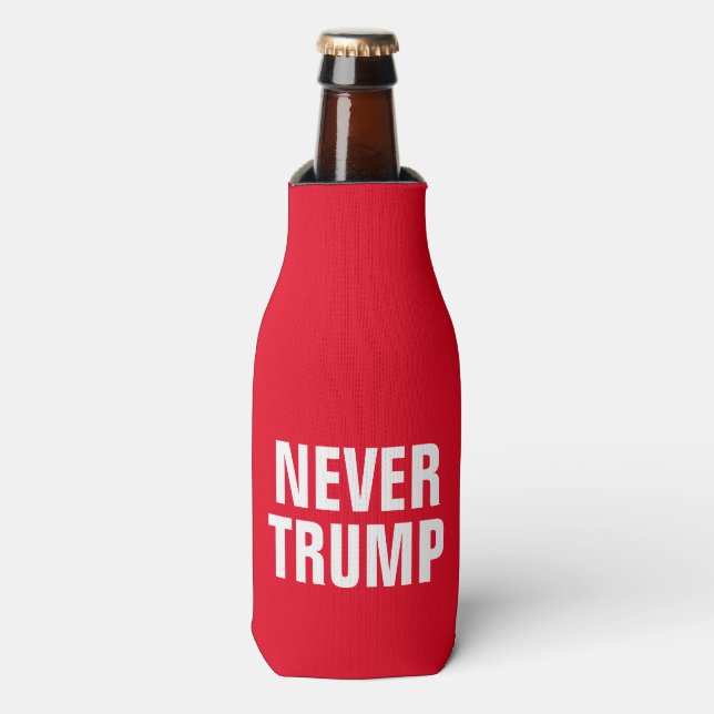 NEVER TRUMP BOTTLE COOLER (Bottle Front)