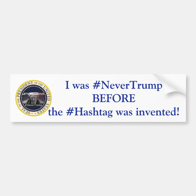 # Never Trump Bumper Sticker (Front)
