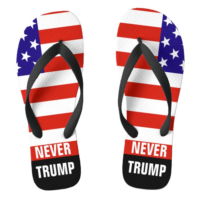 NEVER TRUMP For President 2016 Jandals (Footbed)