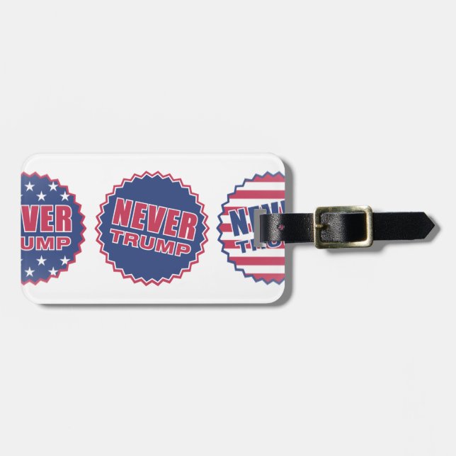 never trump luggage tag (Front Horizontal)