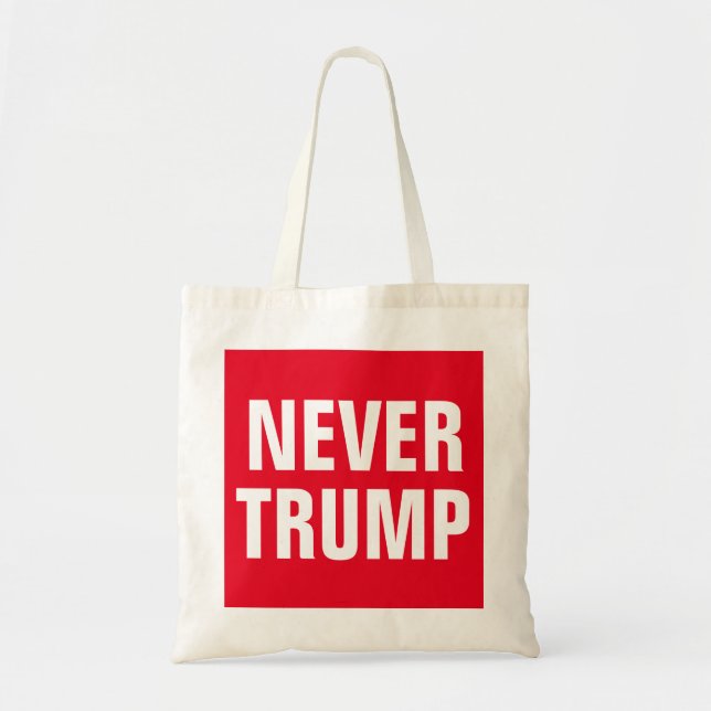 NEVER TRUMP TOTE BAG (Front)