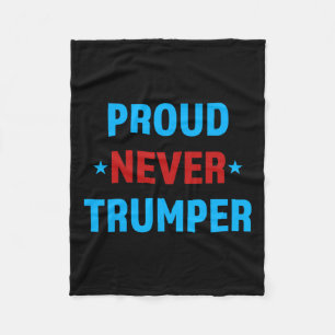 Never Trumper Political Support Joe Biden Anti Tru Fleece Blanket