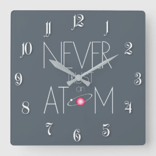 Never trust atom square wall clock