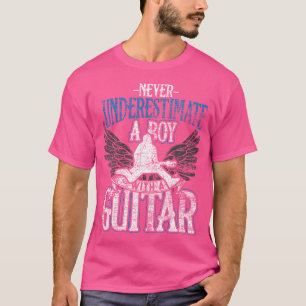 Never Underestimate A Boy With A Guitar T-Shirt