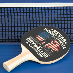 Never Underestimate A Drywaller With a Putty Knife Ping Pong Paddle