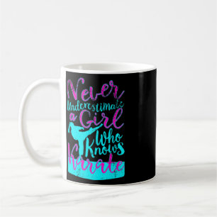 Never Underestimate a Girl Who Knows Karate Quote Coffee Mug