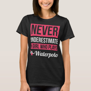 Never Underestimate A Girl Who Plays Waterpolo Wo T-Shirt