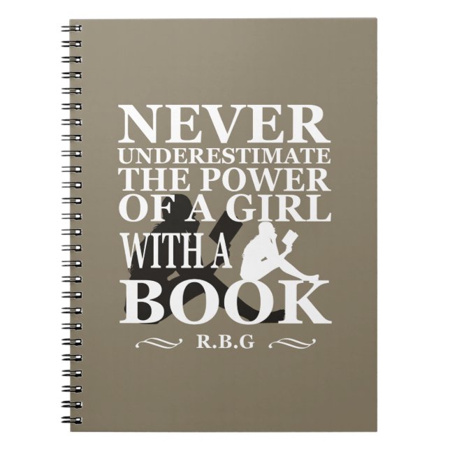 Never Underestimate a girl with a book (Front)