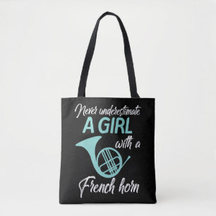 Never Underestimate A Girl With A Guitar Guitarist Tote Bag