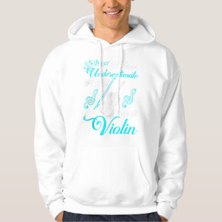 Never Underestimate a Girl with A Violin Gift Tan Hoodie