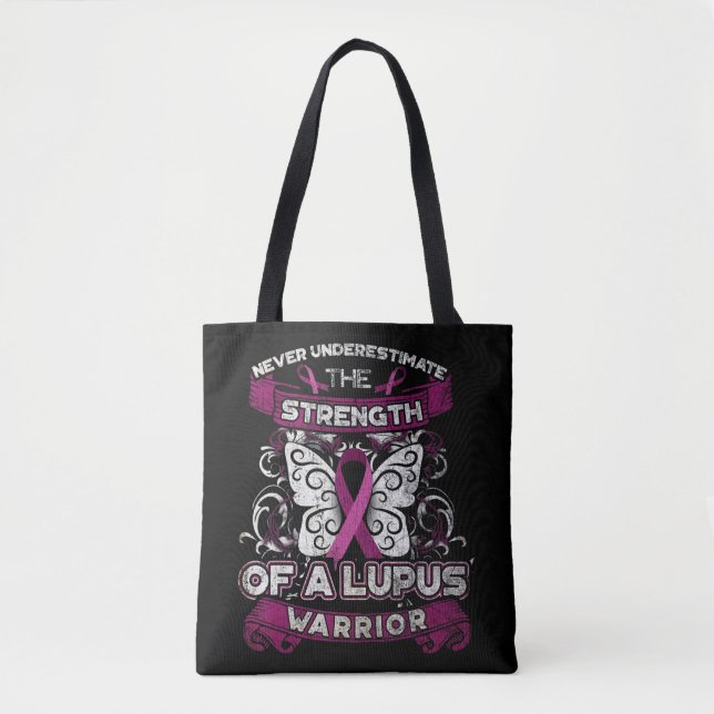 Never Underestimate A Lupus Warrior You may have a Tote Bag (Front)