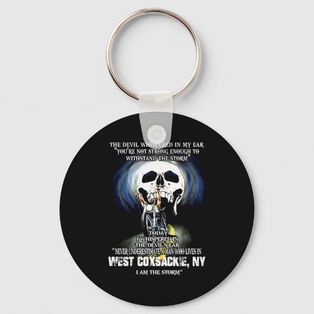 Never Underestimate A West Coxsackie Ny Man  Key Ring (Front)