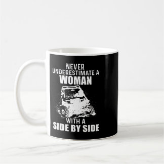 Never Underestimate A Woman With A Side By Side Ne Coffee Mug