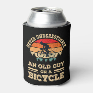 Never Underestimate An Old Guy On A Bicycle Funny  Can Cooler