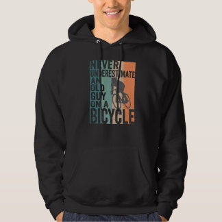 Never Underestimate An Old Guy On A Bicycle Love C Hoodie