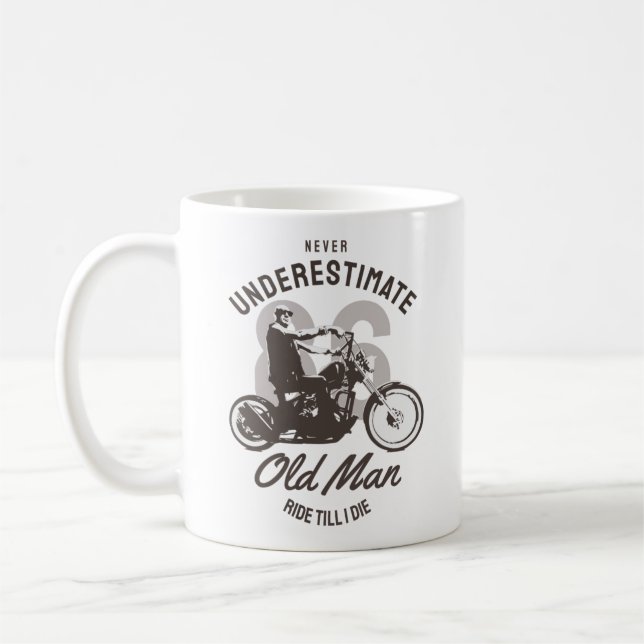 Never Underestimate an Old Man  Coffee Mug (Left)
