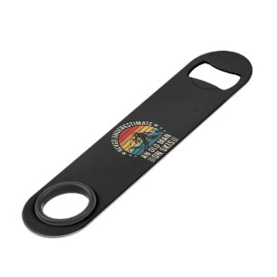 Never Underestimate An Old Man On Skis Retro Sunse
