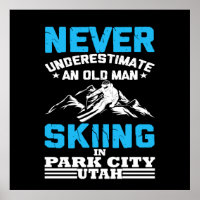 Never underestimate an old man skiing in Utah