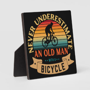 Never underestimate an old man with a bicycle plaque