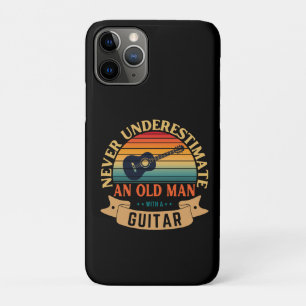 Never underestimate an old man with a guitar Case-Mate iPhone case