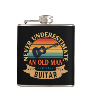 Never underestimate an old man with a guitar hip flask
