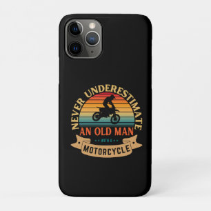 Never underestimate an old man with a motorcycle Case-Mate iPhone case