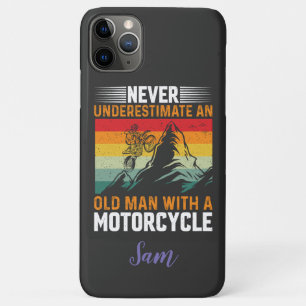 Never Underestimate An Old Man With A Motorcycle Case-Mate iPhone Case