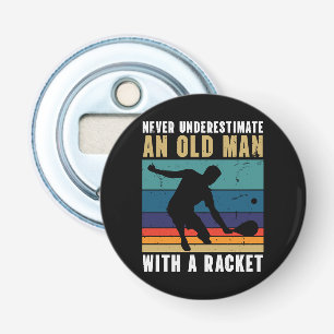 Never underestimate an old man with a pickleball bottle opener