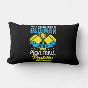 Never Underestimate An Old Man With a Pickleball P Lumbar Cushion