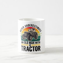 Never underestimate an old man with a tractor