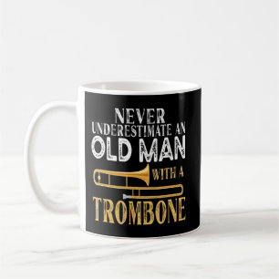 Never Underestimate An Old Man With A Trombone Gif Coffee Mug