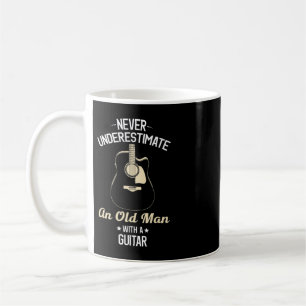 Never Underestimate an Old Man with Acoustic Guita Coffee Mug