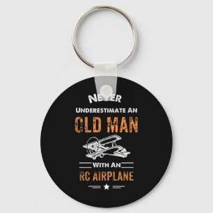 Never Underestimate An Old Man With An RC Aeroplan Key Ring